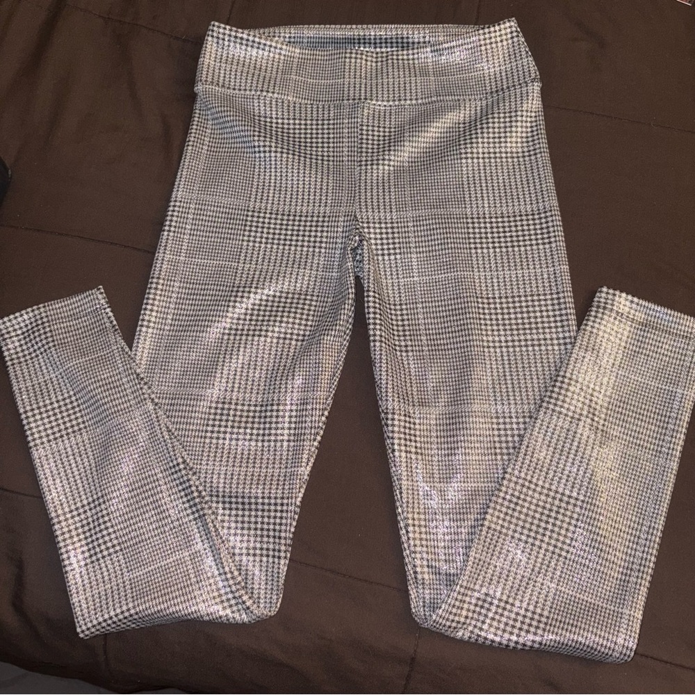 Koral Shiny Glen Check Plaid Leggings